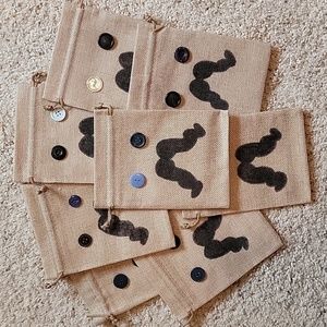 Big City Greens "Saxon" burlap drawstring bags